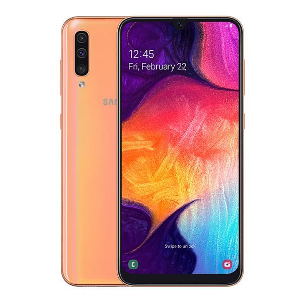 Samsung Galaxy A50 Dual SIM 128GB 4GB RAM 4G LTE - Coral