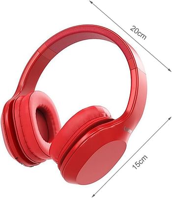 Lenovo Wireless Over Ear Headphone Hd100 Hd100-Rd Medium - Red