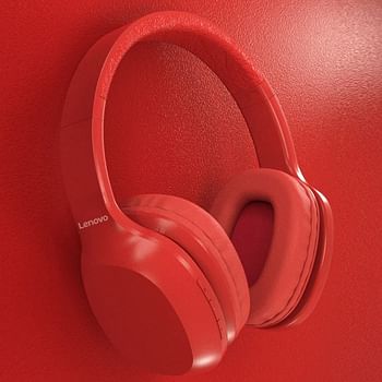 Lenovo Wireless Over Ear Headphone Hd100 Hd100-Rd Medium - Red