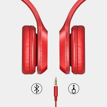 Lenovo Wireless Over Ear Headphone Hd100 Hd100-Rd Medium - Red