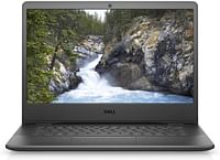 Dell Vostro 3400 Laptop, Intel Core i5-1135G7, 14 Inch FHD, 8GB RAM, 256GB SSD+1TB HDD, Intel Iris Xe Graphics, Windows, ENG/ARA  KB, Black