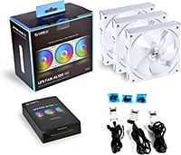 Lian Li UNI Fan AL AL120 RGB Daisy Chain ARGB 120mm UF-AL120-3W White x3