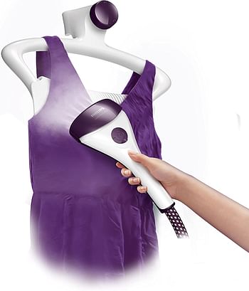 Philips Vertical Garment Steamer Comfort touch Plus, Purple, 1.8 Liter Gc558/36 1800 ml