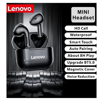 Lenovo LP40 TWS Wireless Earphone Bluetooth 5.0 Dual Stereo Bass Touch Control IP54 Life Waterproof Black