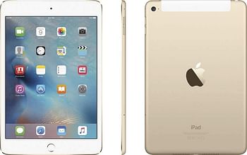 "Apple Ipad Mini 2015 7.9 Inch, 4th Generation, WiFi + Cellular, 128GB - Gold	"