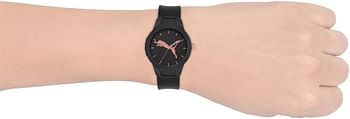 PUMA Reset V2 Women's Black Dial PU Leather Analog Watch - P1006