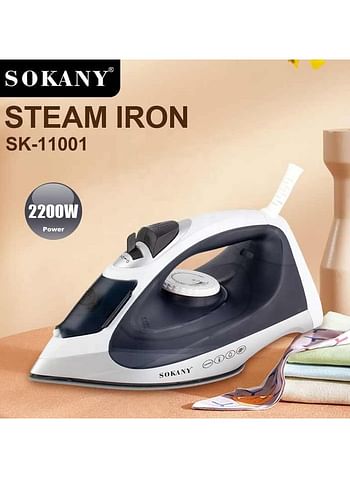 Sokany Steam Iron Sokany SK-11001 Ceramic Powerful Steam -2200 W