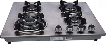 Olsenmark Stainless Steel Double Burner Gas Stove