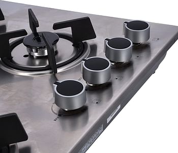 Olsenmark Stainless Steel Double Burner Gas Stove