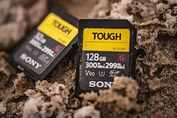 Sony Tough High Performance 64GB SDXC UHS-II Class 10 U3 Flash Memory Card with Blazing Fast Read Speed up to 300MB/s (SF-G64T/T1)