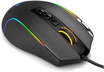 Mouse Gamer Redragon Predator RGB M612-RGB - Black