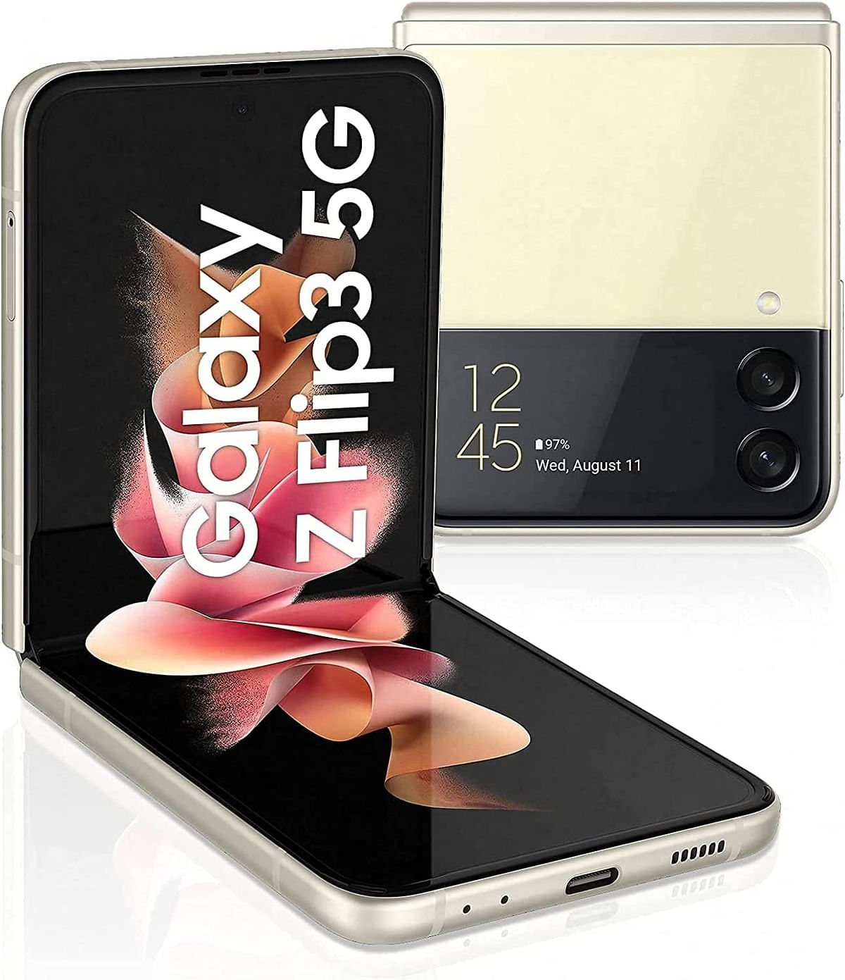 SAMSUNG Galaxy Z Flip3 5G Single SIM + E Sim , 8GB RAM 256GB - Cream