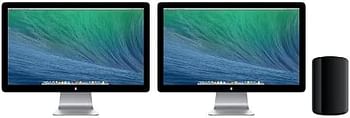 Apple Mac Pro A1481 ، أواخر 2013 ، 3 جيجاهرتز 8Core | 32 جيجا بايت رام | 512 جيجا بايت SSD | ايه ام دي فاير برو D700 6 جيجا انتل زيون E5 - اسود