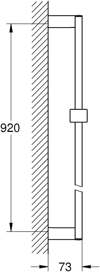 Grohe Bathroom Fixtures, 900 Mm Shower Rail -EUphoria Cube Collection 27841000