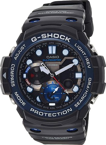 Casio G-Shock Analog-Digital Black Dial Men's Watch - GN-1000B-1ADR (G606)