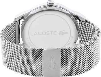 Lacoste Men's Blue Dial Stainless Steel Watch - 2010966 - Silver