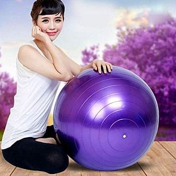 Emfil Purple Balle Ballon Pilate Gym 55 cm Exercise Sport Fitness Aerobic Yoga Body Fit Ball