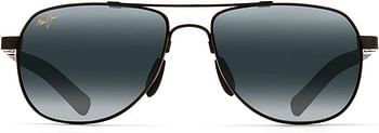 Maui Jim Sunglasses Guardrails 327 Aviator Frame Polarized Lenses with Patented PolarizedPlus2 Lens Technology