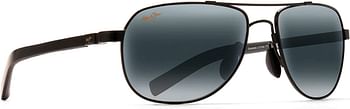 Maui Jim Sunglasses Guardrails 327 Aviator Frame Polarized Lenses with Patented PolarizedPlus2 Lens Technology