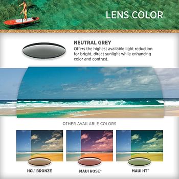 Maui Jim Sunglasses Guardrails 327 Aviator Frame Polarized Lenses with Patented PolarizedPlus2 Lens Technology