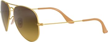 Ray-Ban Unisex Ray-Ban Classic Aviator 0RB3025 Sunglasses pack of 1