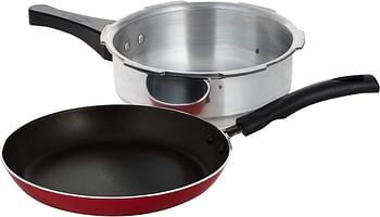 Pigeon Super Combi Pack Cooker 5 Litre + 3.5 Litre Pan+ Fry Pan 24 Cm