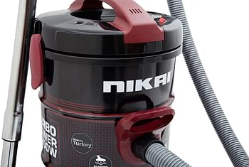 Nikai Drum Type Vaccumm Cleaner 2000W, Red, NVC350T