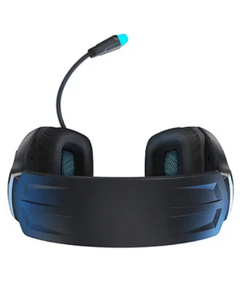 ESG 5 Vibration & Shock Headset with LED Lighting and Blue Fabric Ear Cushions /Blue Black