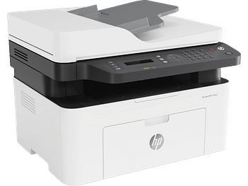 طابعة HP متعددة الوظائف MFP 137fnw - طباعة، نسخ، مسح ضوئي، فاكس طابعة للأعمال الصغيرة والمتوسطة -  بالأبيض والأسود