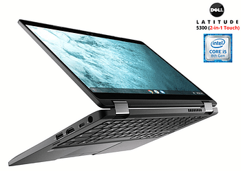 Dell Latitude 5300 2 in 1 Laptop | Intel Core i5-8th Gen / UHD Graphics 620 | RAM 8GB DDR4 | SSD 256GB | Screen 13.3-inch Touch | Win 10 /  English Keyboard / Black