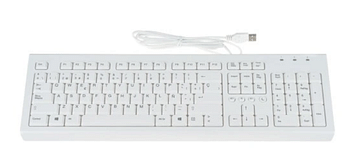 HP Hewlett-Packard PR1101U USB Keyboard / US Layout (QWERTY) / 105 Keys White