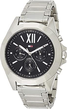 Tommy Hilfiger Women's Quartz Watch, Analog Display and Stainless Steel Strap 1781844 black