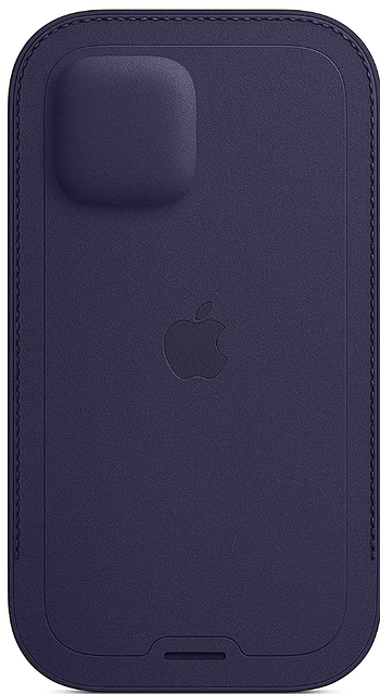 Apple Leather Sleeve with MagSafe (for iPhone 12 | 12 Pro) - Deep Violet /One Size