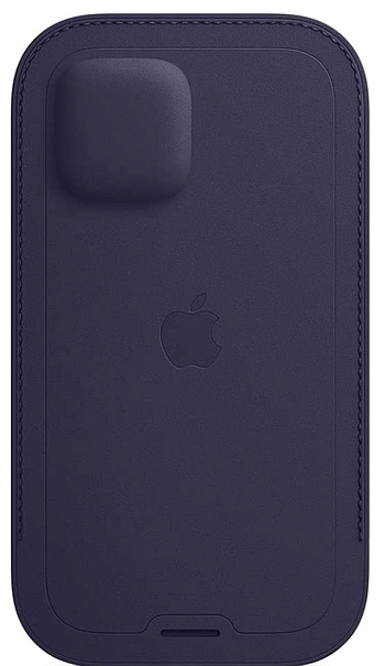 Apple Leather Sleeve with MagSafe (for iPhone 12 | 12 Pro) - Deep Violet /One Size