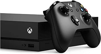 Microsoft Xbox One X Console with Wireless Controller: Xbox One X Enhanced HDD 4K Ultra HD 1TB Black