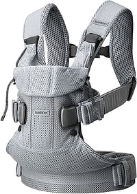 BabyBjorn Baby Carrier One Air , Piece of 1, silver 3D Mesh