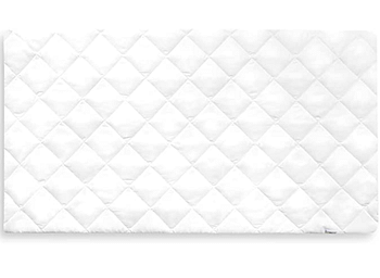 Hauck fitted sheet 120 x 60 cm Bed Me/Baby cot fitted sheet/Breathable/Temperature regulating/Soft quilted/White
