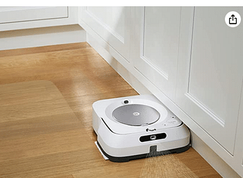Irobot Braava Jet M6 (6110) Ultimate Robot Mop- Wi-Fi Connected, Precision Jet Spray, Smart Mapping, Works With Alexa, Ideal For Multiple Rooms, Recharges And Resumes, White