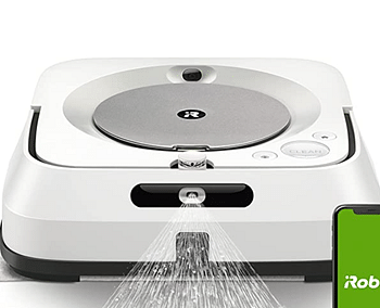 Irobot Braava Jet M6 (6110) Ultimate Robot Mop- Wi-Fi Connected, Precision Jet Spray, Smart Mapping, Works With Alexa, Ideal For Multiple Rooms, Recharges And Resumes, White