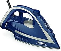 TEEFAL Smart Protect+ Steam Iron, 270 ml, 2800 Watts, Durilium Airglide Soleplate Technology, Blue & Silver, FV6872M0,