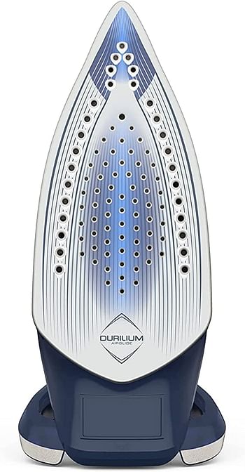 TEEFAL Smart Protect+ Steam Iron, 270 ml, 2800 Watts, Durilium Airglide Soleplate Technology, Blue & Silver, FV6872M0,