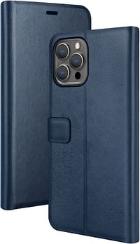 Viva Madrid Finura Synthetic Leather Case For Apple Iphone 13 Pro Max (6.7") - Blue