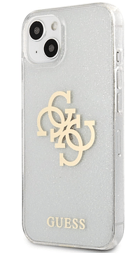 Guess TPU Full Glitter Cases 4G Logo For iPhone 13 Mini (5.4") - Transparent