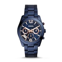 Fossil ES4093 Perfect Boyfriend Multifunction Blue Stainless Steel Watch-ES4093/Analog/Blue
