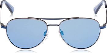 Diesel Unisex Sunglasses DL029192X50 - Blue/Blue Mirror Metal