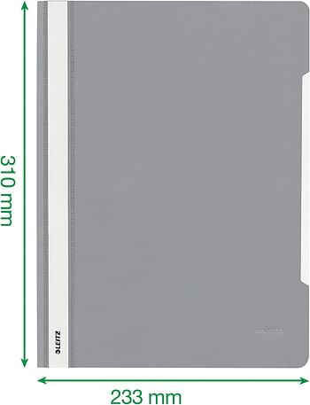 Leitz Standard A4 Folder with Long Labelling Field PVC a4 Orange