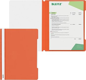 مجلد Leitz Standard A4 مع مجال وضع العلامات الطويل PVC a4 Orange