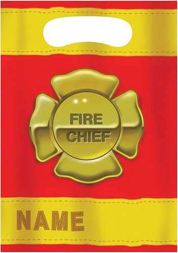 Creative Converting Firefighter 8 Count Party Favor Loot Bags