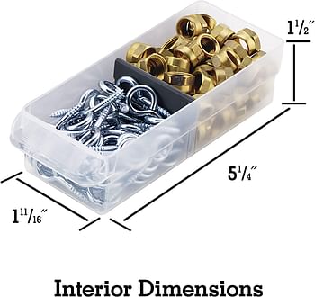 Akro-Mils 10116, 16 Drawer Plastic Parts Storage Hardware and Craft Cabinet, 10-1/2-Inch W x 6-1/2-Inch D x 8-1/2-Inch H, Black