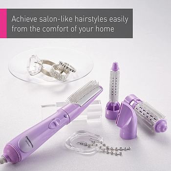 Panasonic EH-KA42-v Hair Styler with 4 Attachments (Purple)